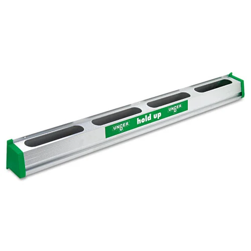 Unger 36 in. W x 3.5 in. D x 3.5 in. H Hold Up Aluminum Tool Rack - Aluminum/Green
