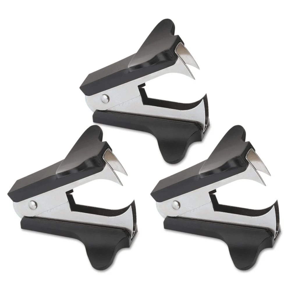 Universal Jaw Style Staple Remover - Black (3/Pack)
