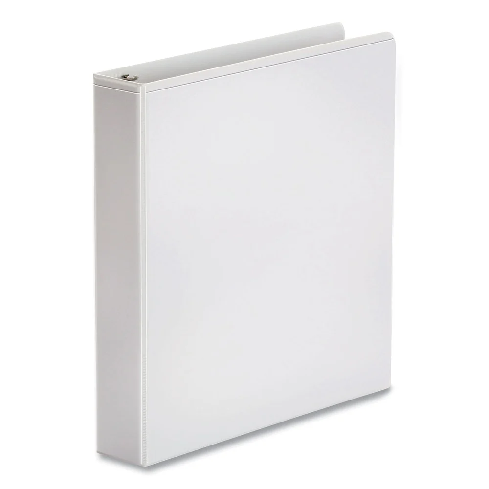 Universal Economy 11 in. x 8.5 in. 3-Ring View Binder with 1.5 in. Capacity - White (12/Carton)