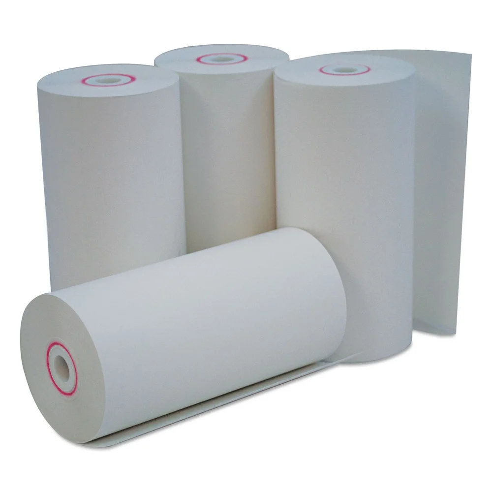 Universal 4.38 in. x 127 ft. 0.38 in. Core Direct Thermal Print Paper Rolls - White (50/Carton)