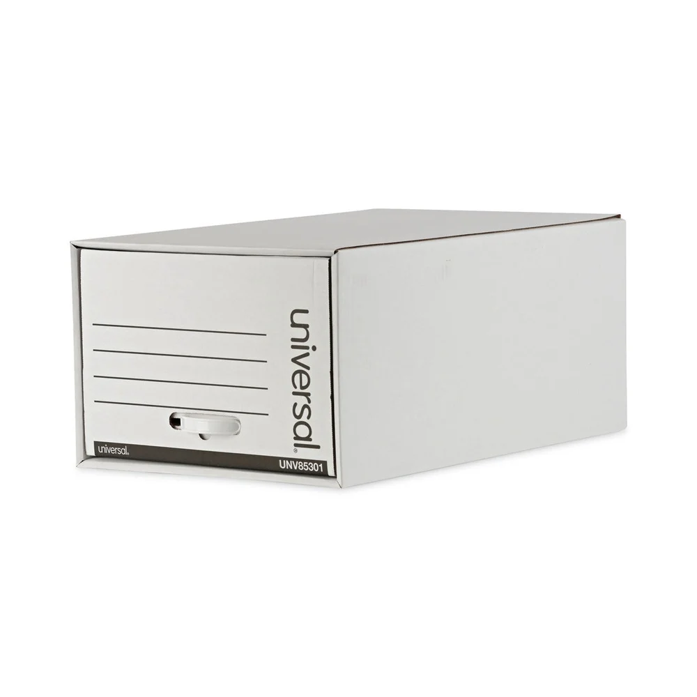 Universal 17.25 in. x 25.5 in. x 11.5 in. Heavy-Duty Legal File Storage Drawers - White (6/Carton)
