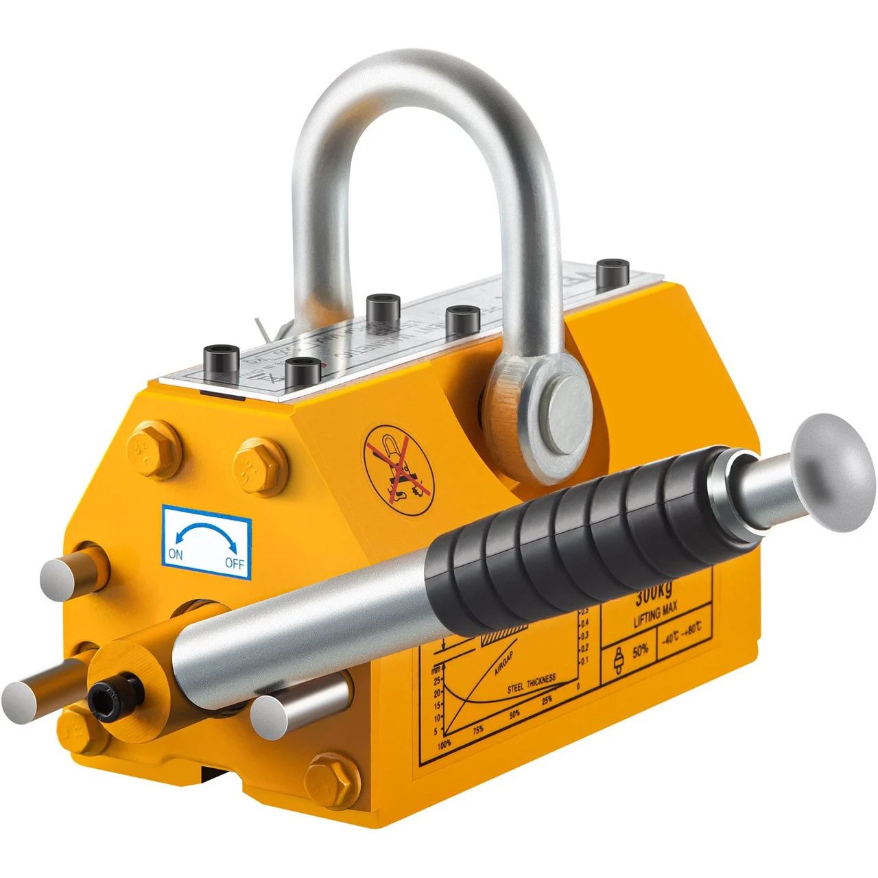 300 KG Steel Magnetic Lifter Heavy Duty Crane Hoist Lifting Magnet