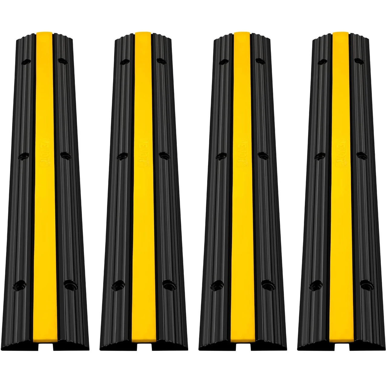 4x 1-Channel Truck 39.4" x 5.9" x 1.18" Cable Bridge Cable-Protector Cable Duct Cable Protection Hose Bridge