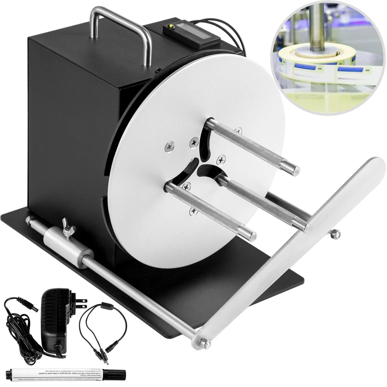 Automatic Label Rewinder Machine Rewinding Machine 100mm Width Label Counting R7