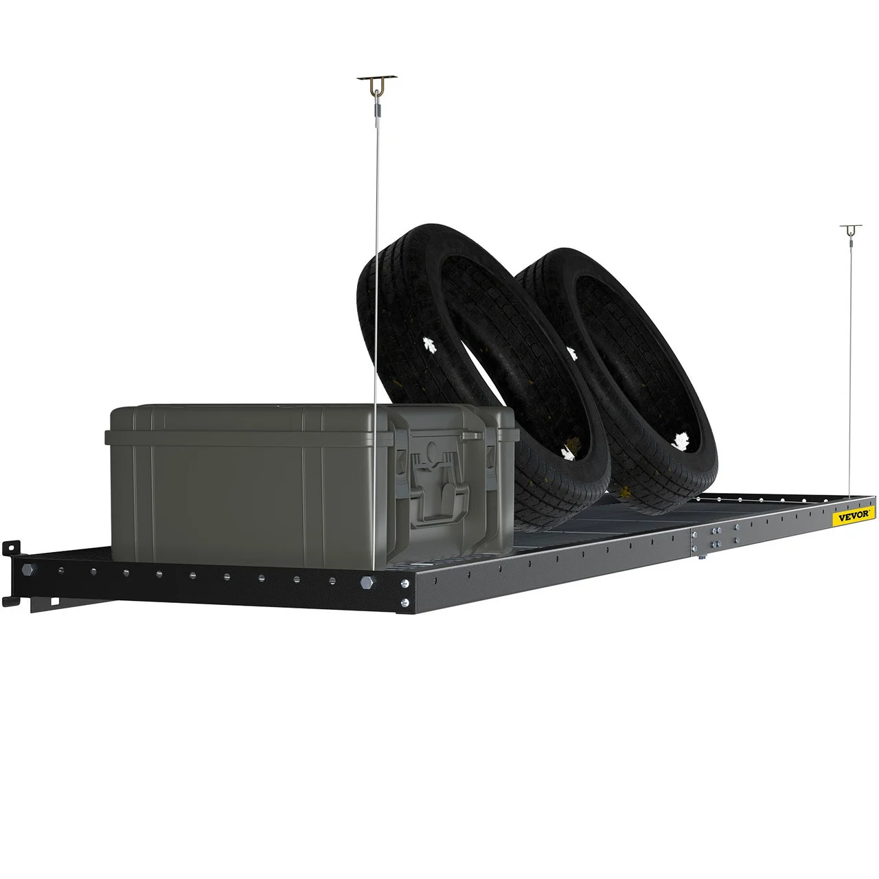 Garage Wall Shelf Garage Shelving Wall Mounted 2' X 8' Shelf Black