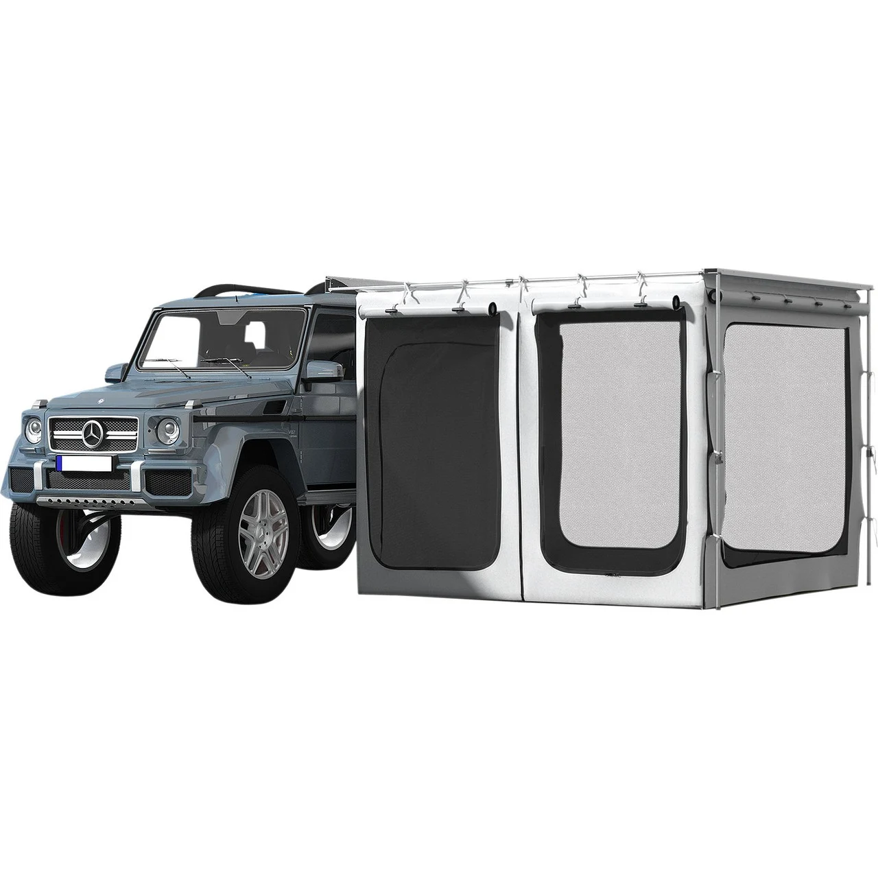 Car Awning Room SUV Tent Room 8.2' x 8.2' Waterproof Windproof Shelter (Discontinued)