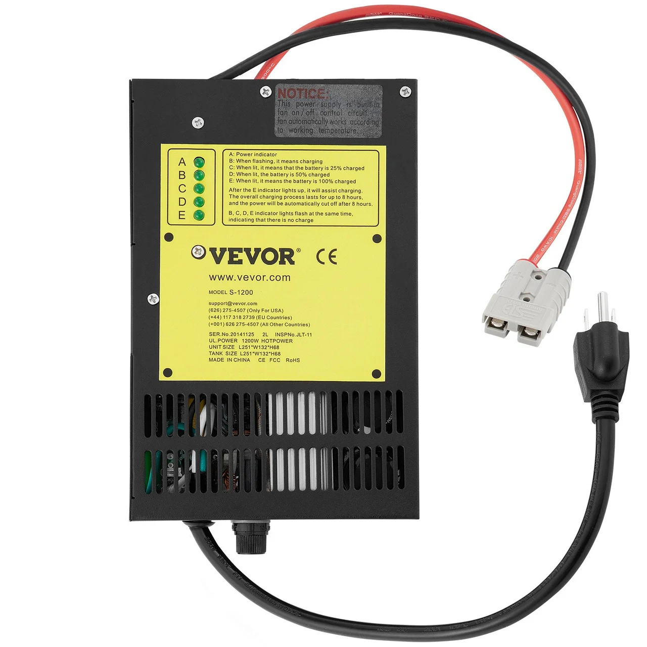 RV Power Converter Battery Charger 110 V AC to 12 V DC 60 AMP RV Converter