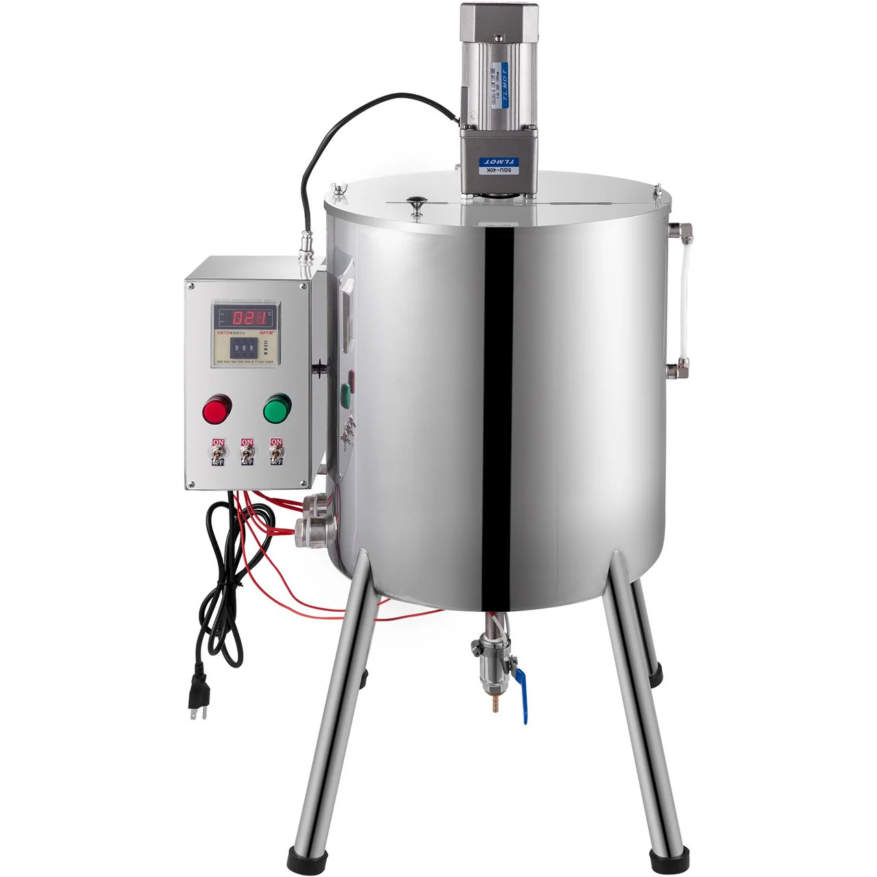 Heating Mixing Filling Machine, 15L/4 Gal Lipstick Filling Machine, 35W Lipstick Filler, Heating and Stirring Filling Machine with Stirrer for Cosmetics, Drink, Lipstick, Wax and Nail Polish