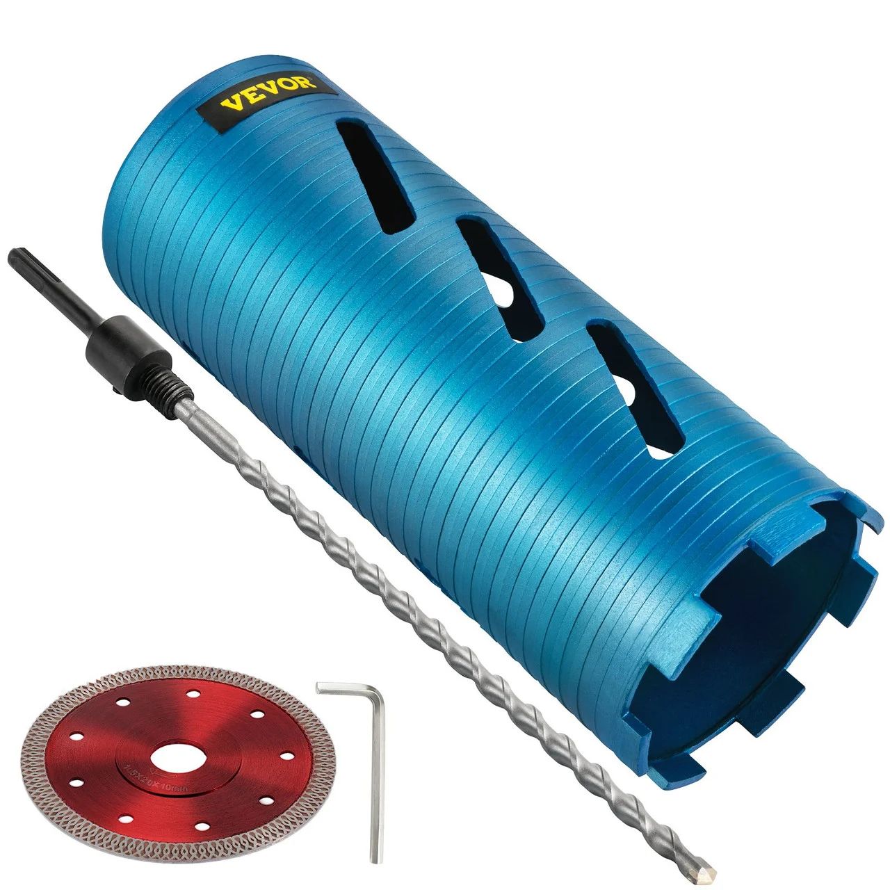 Core Drill Diamond Dry Coring Bit 4.25" with Pilot Bit for Hard Concrete