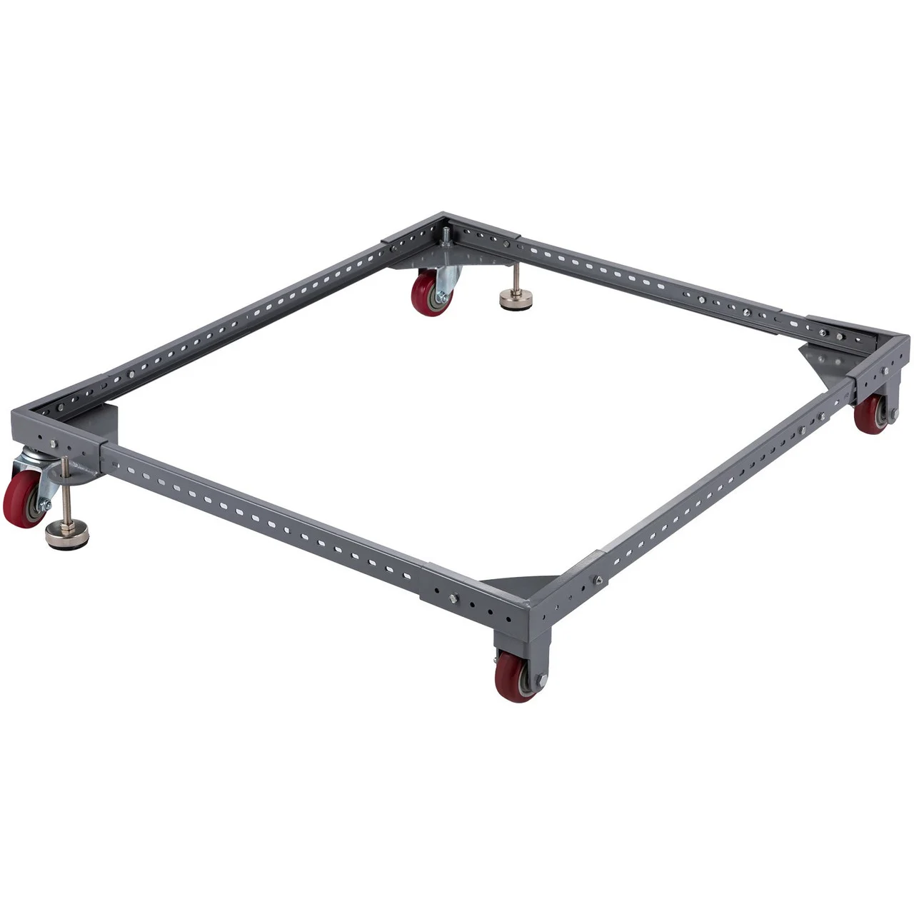 Adjustable Universal Mobile Base 650LBS Load-Bearing Capacity 12" to 48" Heavy-Duty Mobile Base Rolling Mobile Base for Mobilizing Woodworking Equipemnt, Fridge, Washing Machine