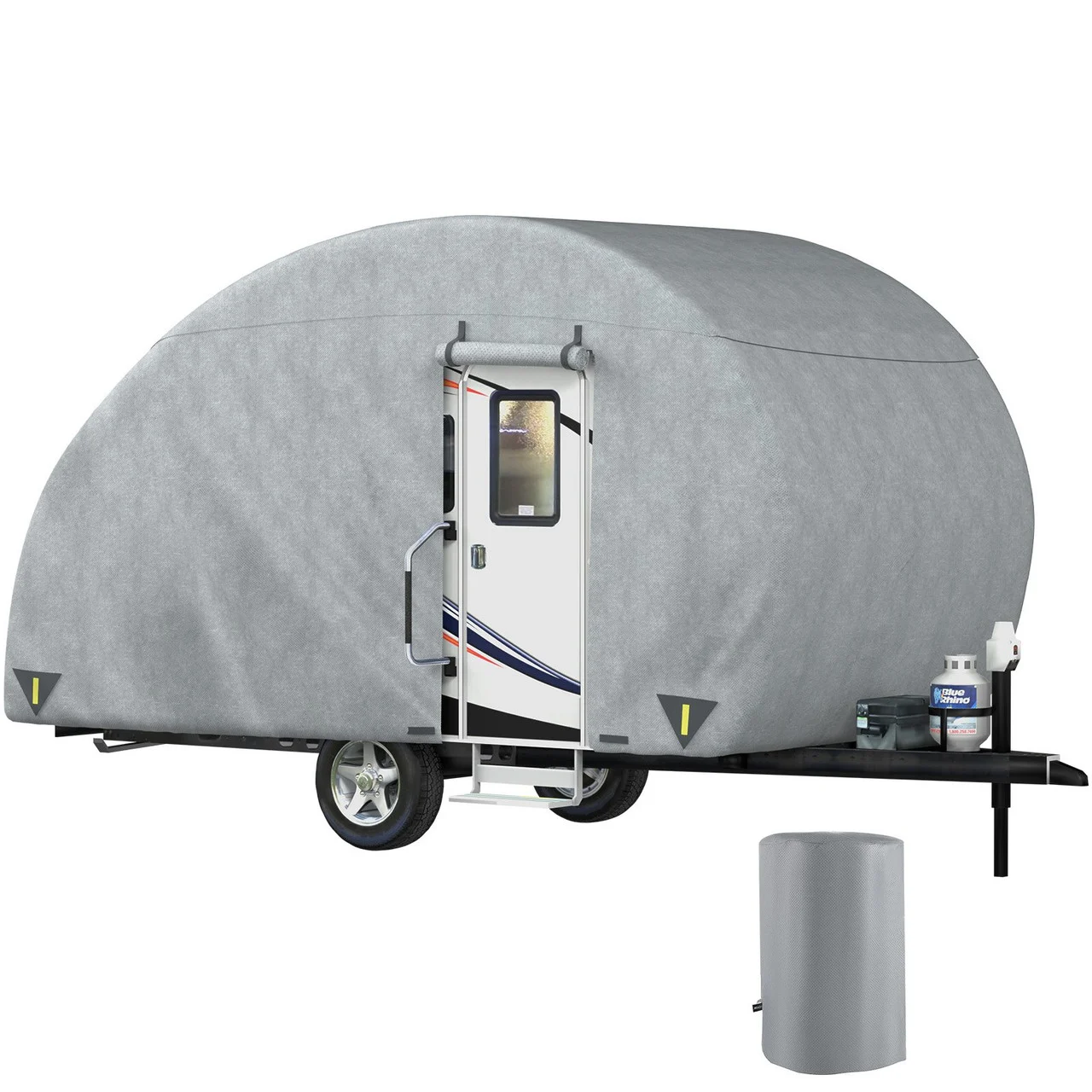 Teardrop Trailer Cover Teardrop Camper Cover Fit for 10-12 ft Motorhome