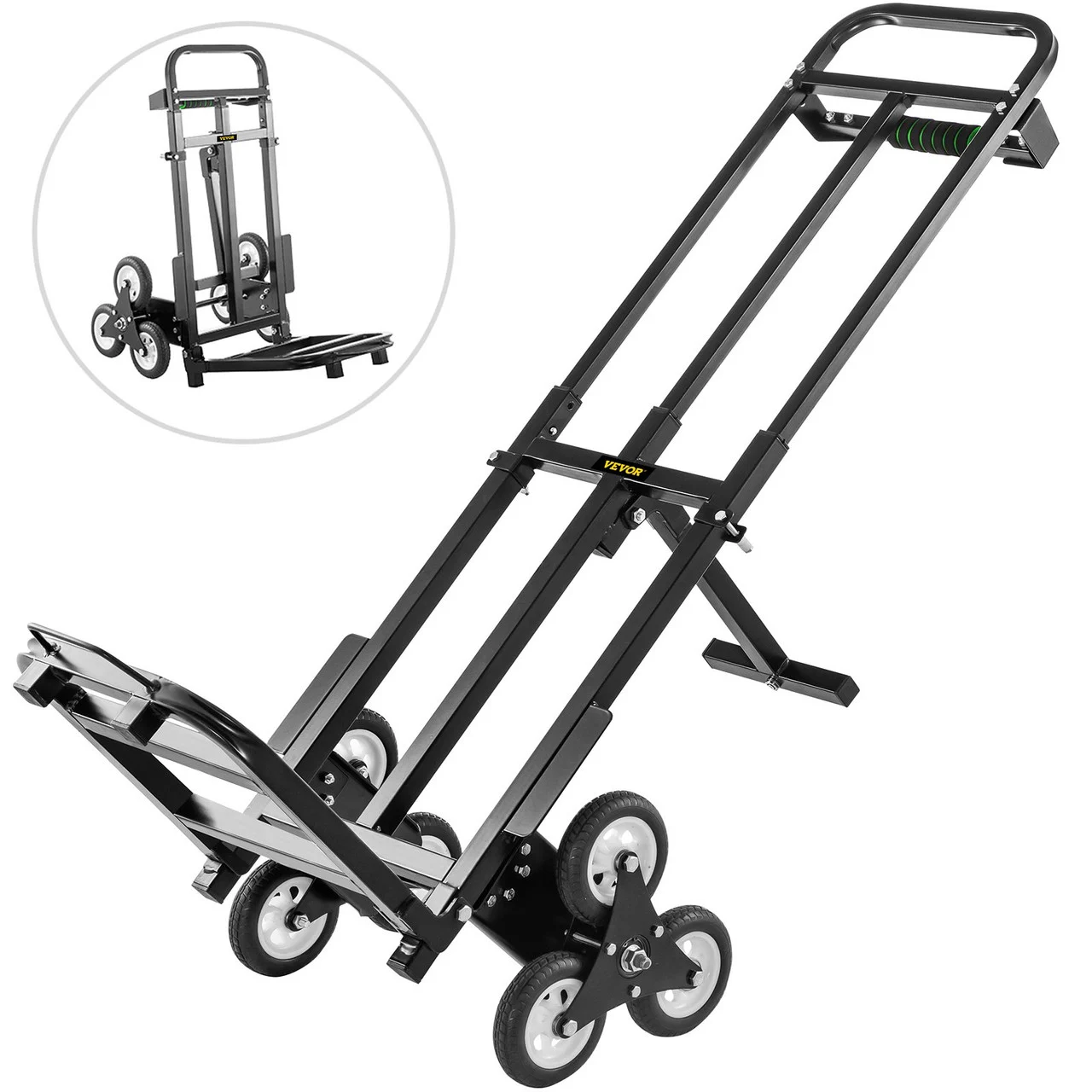 Stair Climbing Cart Portable Folding Trolley 460lbs Stair Climber Hand Truck