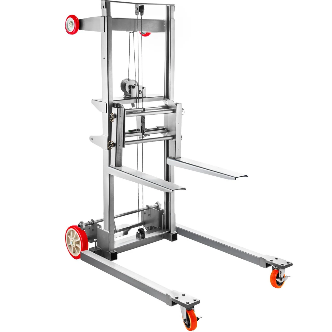 Manual Winch Stacker Material Lift 106.3" Max Height 441 lbs Capacity Lift