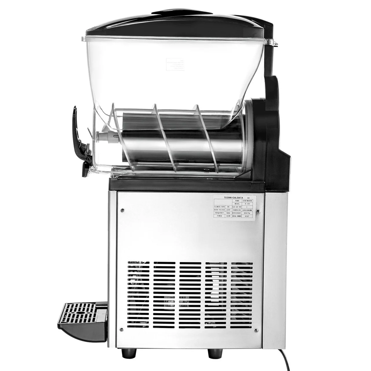 Commercial Slushy Machine, 15L Tank Commercial Margarita Machine, 500W Stainless Steel Frozen Drink Machine, Temperature Slush 26.6øF to 28.4øF Margarita Slush Maker, Perfect for Cafes Bars