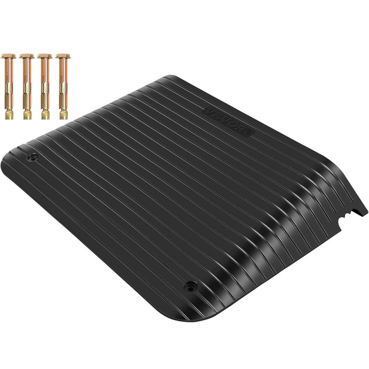 Rubber Kerb Ramp Rubber ThresholdRamp 4" Rise for Wheelchair Access Ramp