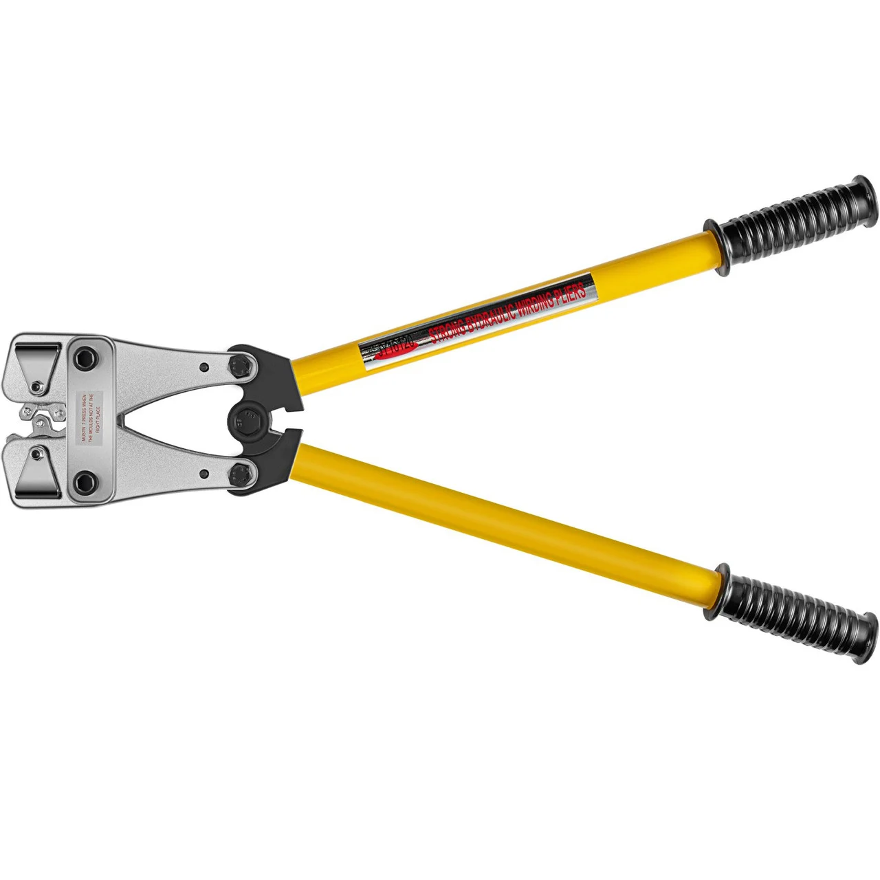 Battery Cable Crimping Tool 10-120 mm2, Cable Lug Crimping Tool for Heavy Duty Wire Lugs, Battery Cable Crimper for AWG 8-4/0, Hexagon Lug Crimping Tool for Wire Cable Cutting and Crimping