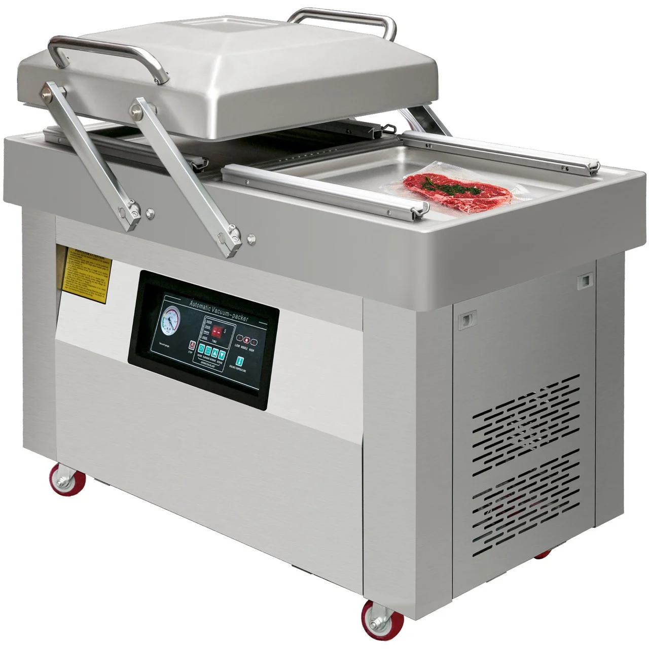 Double Chamber Vacuum Packaging Machine, 24"x18" Chamber Vacuum Sealer Machine, Vacuum Sealer Sealing Machine with Modern Control Panel for Food Preservation, Home, Commercial Using