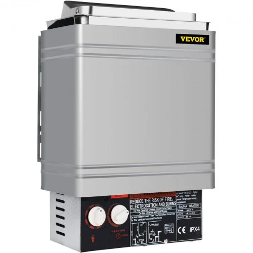 Sauna Heater 2KW Dry Steam Bath Stove 110V-120V with Internal Controller for Max.105.9 Cubic Feet Home Hotel Spa Shower