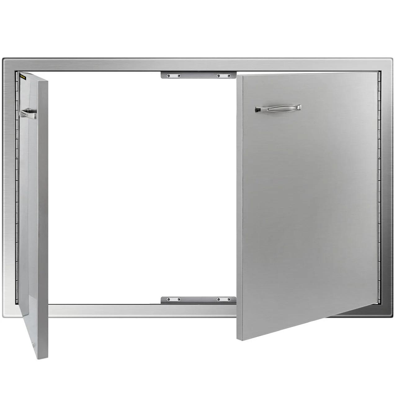 BBQ Access Door 33W x 22H Inch, Double BBQ Door Stainless Steel, Outdoor Kitchen Doors for BBQ Island, Grilling Station, Outside Cabinet