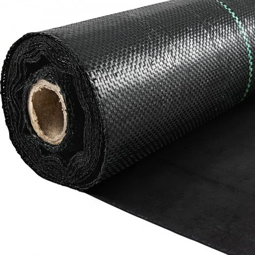 Weed Barrier, 5.8oz Landscape Fabric, 4ft x 300ft Cover Mat Heavy Duty Woven Grass Control Geotextile for Garden, Patio, Black