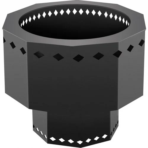 Smokeless Fire Pit, Carbon Steel Stove Bonfire, Large 15 inch Diameter Wood Burning Fire Pit, Outdoor Stove Bonfire Fire Pit, Portable Smokeless Fire Bowl for Picnic Camping Backyard Black