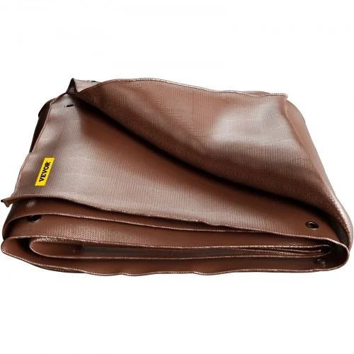 Heavy Duty Tarp, 30 x 30 ft 16 Mil Thick, Waterproof & Sunproof Outdoor Cover, Rip and Tear Proof PE Tarpaulin with Grommets and Reinforced Edges for Truck, RV, Boat, Roof, Tent, Camping, Brown