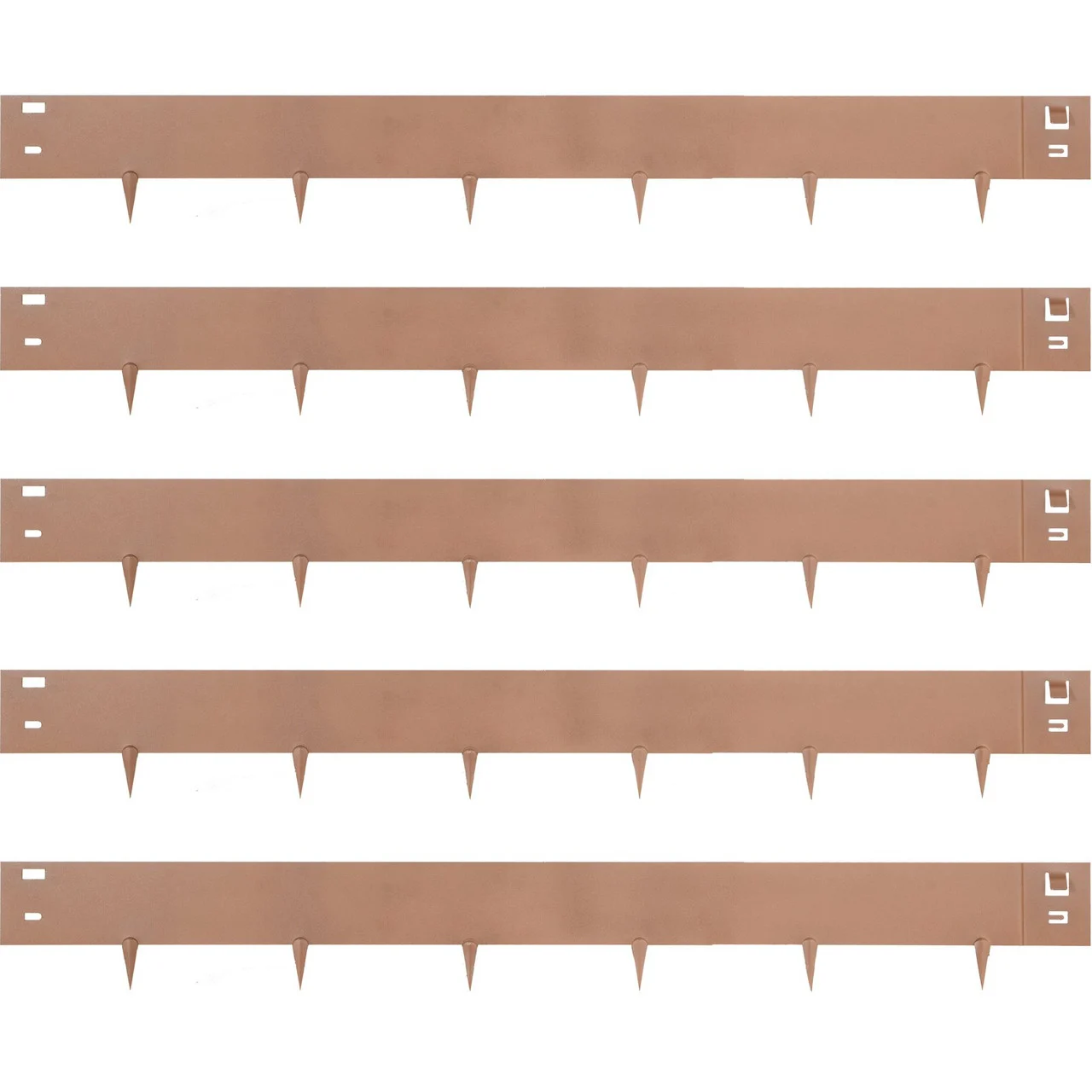 Steel Lawn Edging, 5PCS Metal Landscape Edging, 4"x39" Garden Edging Border, Flexible Galvanized Steel Landscape Border, 16.25 ft Length Landscaping Metal Edging, Grown Lawn Edge for Garden Yard