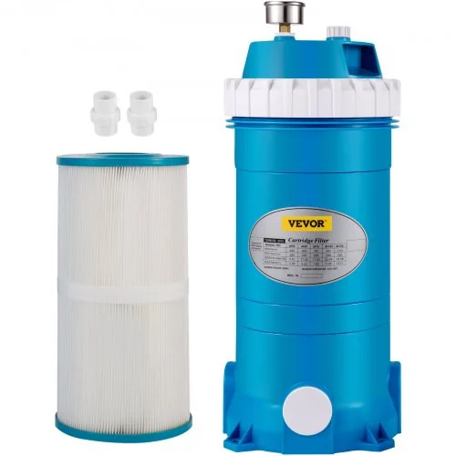 Pool Cartridge Filter, 150Sq. Ft Filter Area Inground Pool Filter,Above Ground Swimming Pool Cartridge Filter System w/Polyester Cartridge,Corrosion-proof,Auto Pressure Relieve,2 Unions Included (Discontinued) See 300-365115
