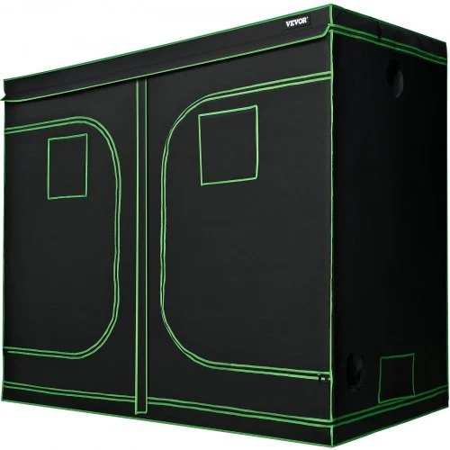 Grow Tent, 120" x 60" x 80" Hydroponics Mylar Grow Room with Observation Windows and Removable Floor Tray, 100% Lightproof Grow Closet for Indoor Plants Growing - 10'x5' Reflective Plant Tent