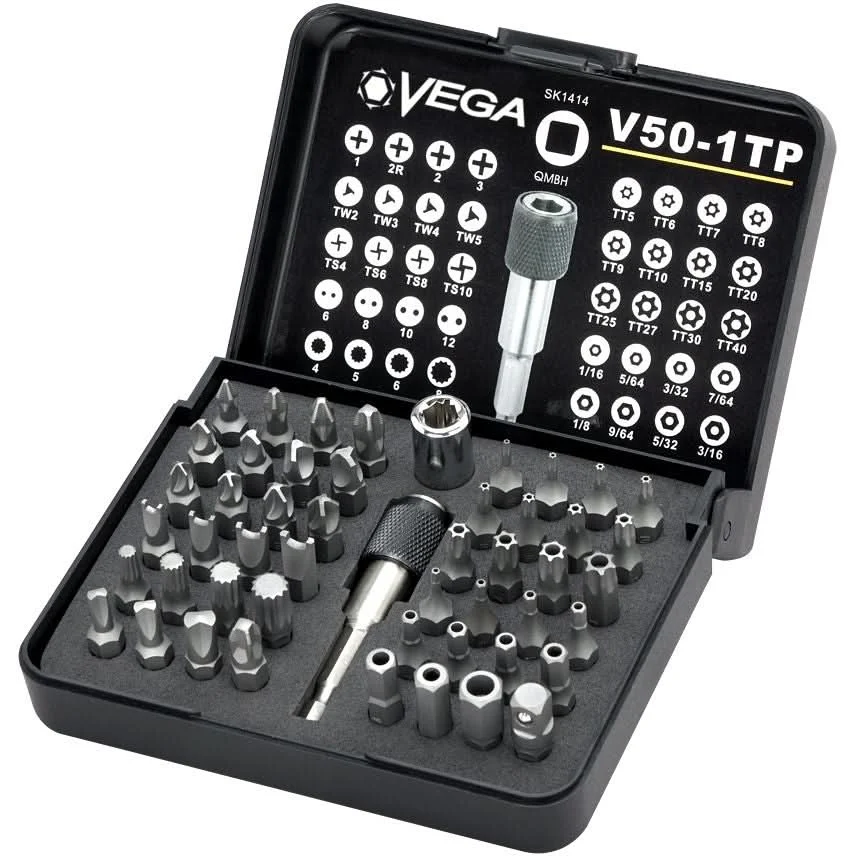 Vega V50-1TP 50pc Driver Bit Set (Tamper)