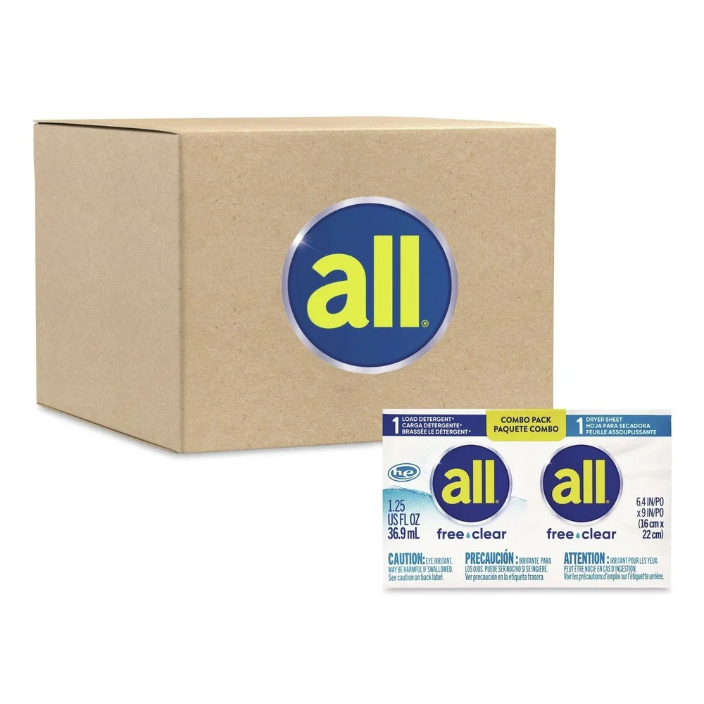 Surf Free Clear HE Liquid Laundry Detergent/Dryer Sheet Dual Vend Pack (100/Carton)