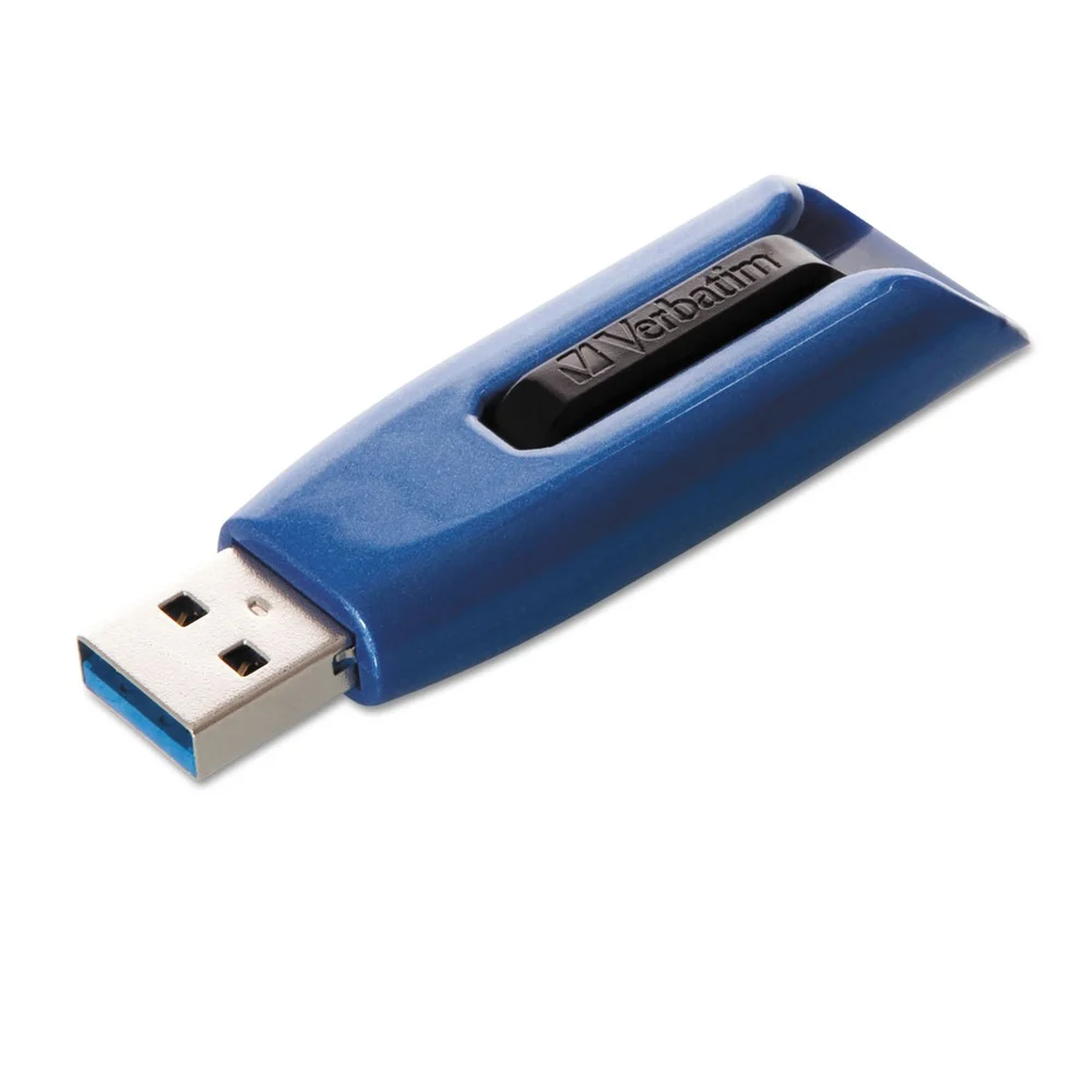 Verbatim 128 GB V3 Max USB 3.0 Flash Drive - Blue