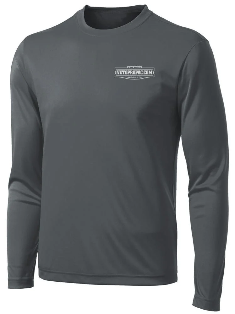 Veto Pro Pac Dry Fit Long Sleeve T-Shirt, Gray