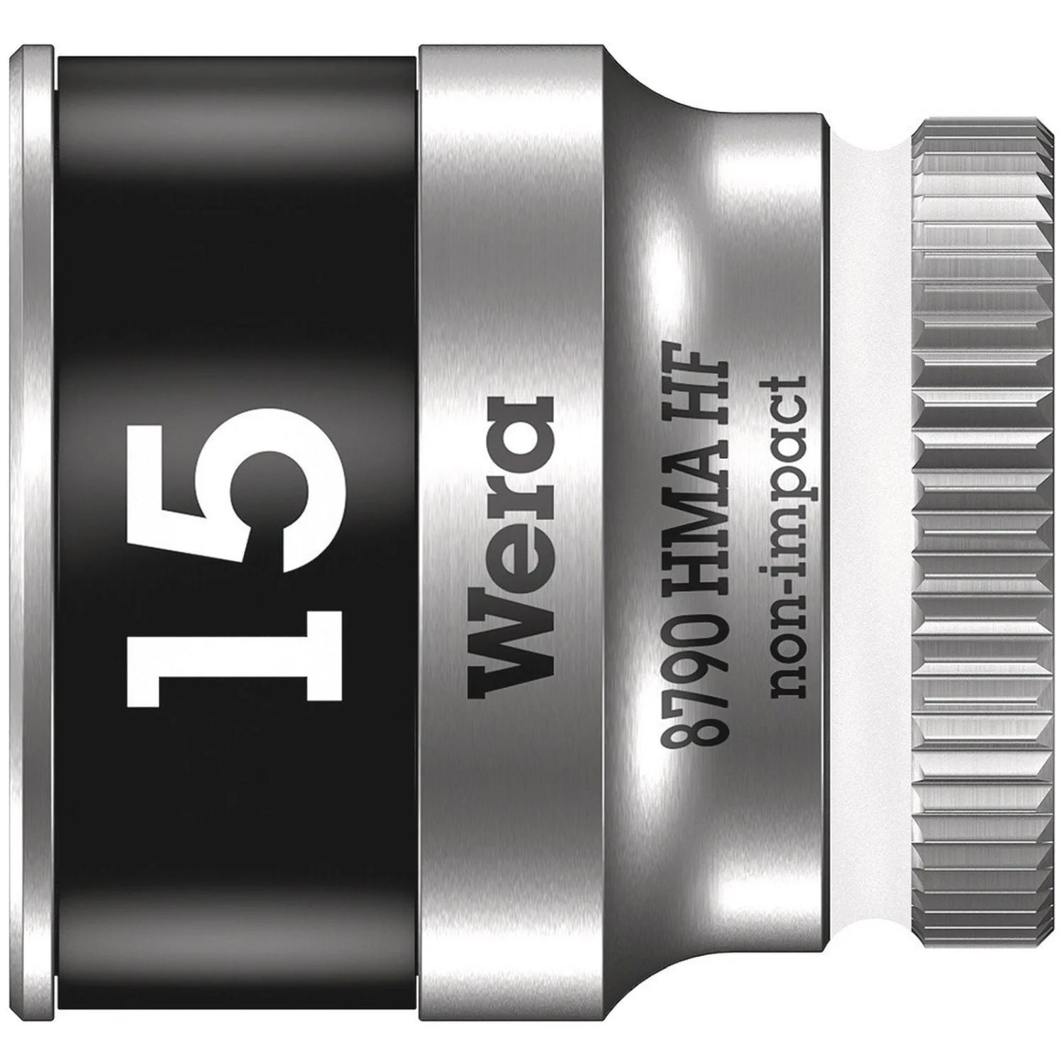 Wera 8790 Hma Hf Zyklop Socket With 1/4-in. Drive With Holding Function, 15x23-mm.