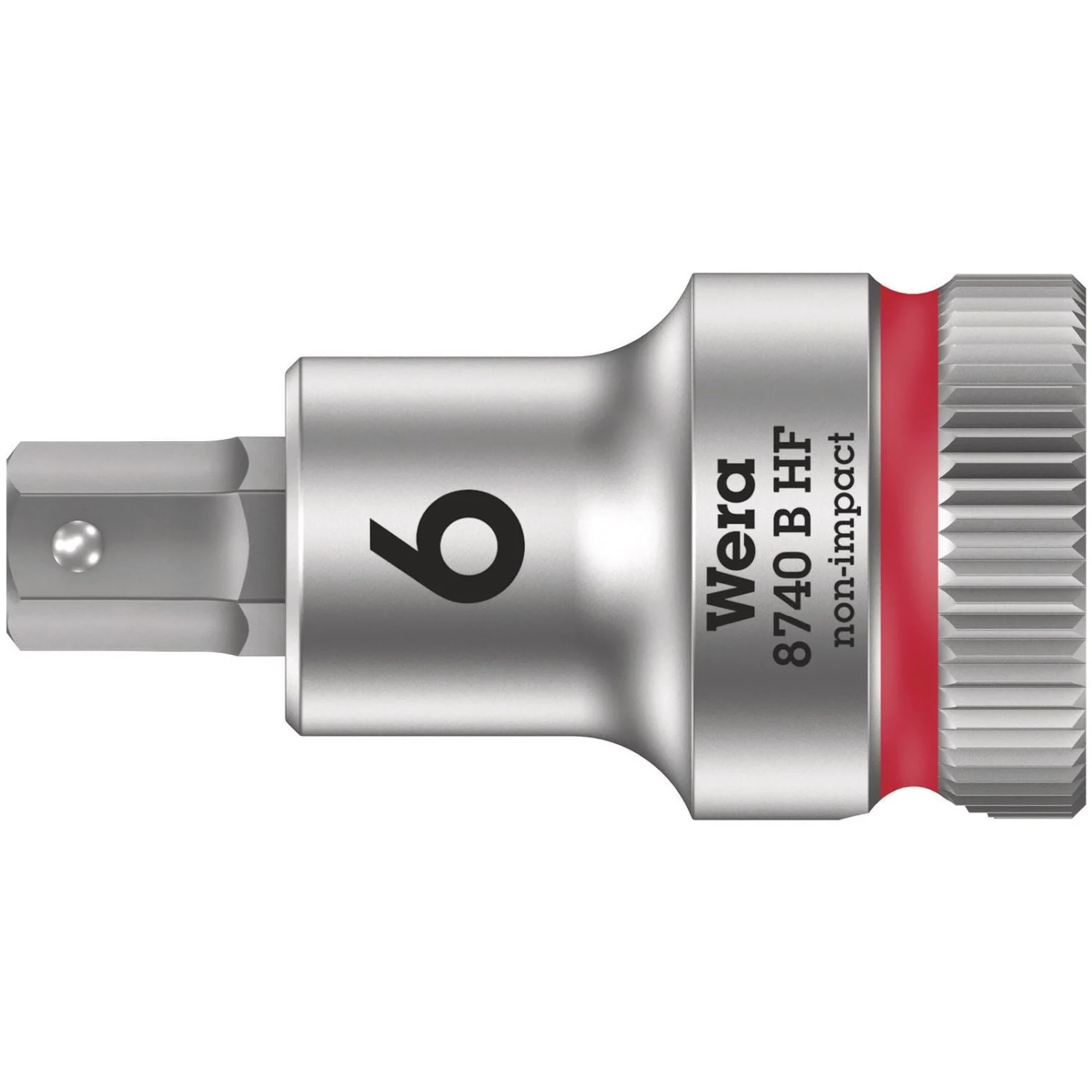 Wera 8740 B Hf Zyklop Bit Socket With Holding Function, 3/8-in. Drive, 6x35-mm.