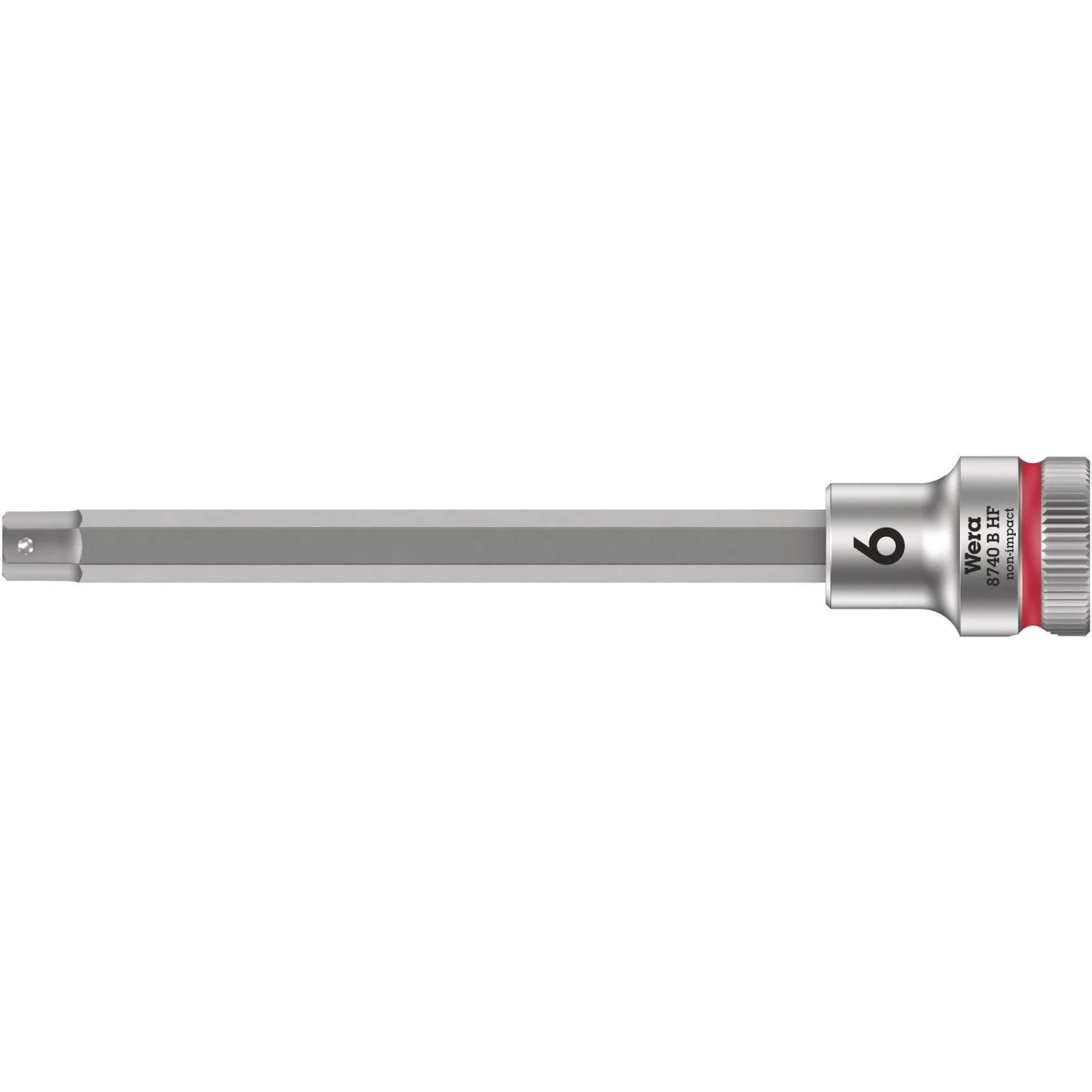 Wera 8740 B Hf Zyklop Bit Socket With Holding Function, 3/8-in. Drive, 6x107-mm.