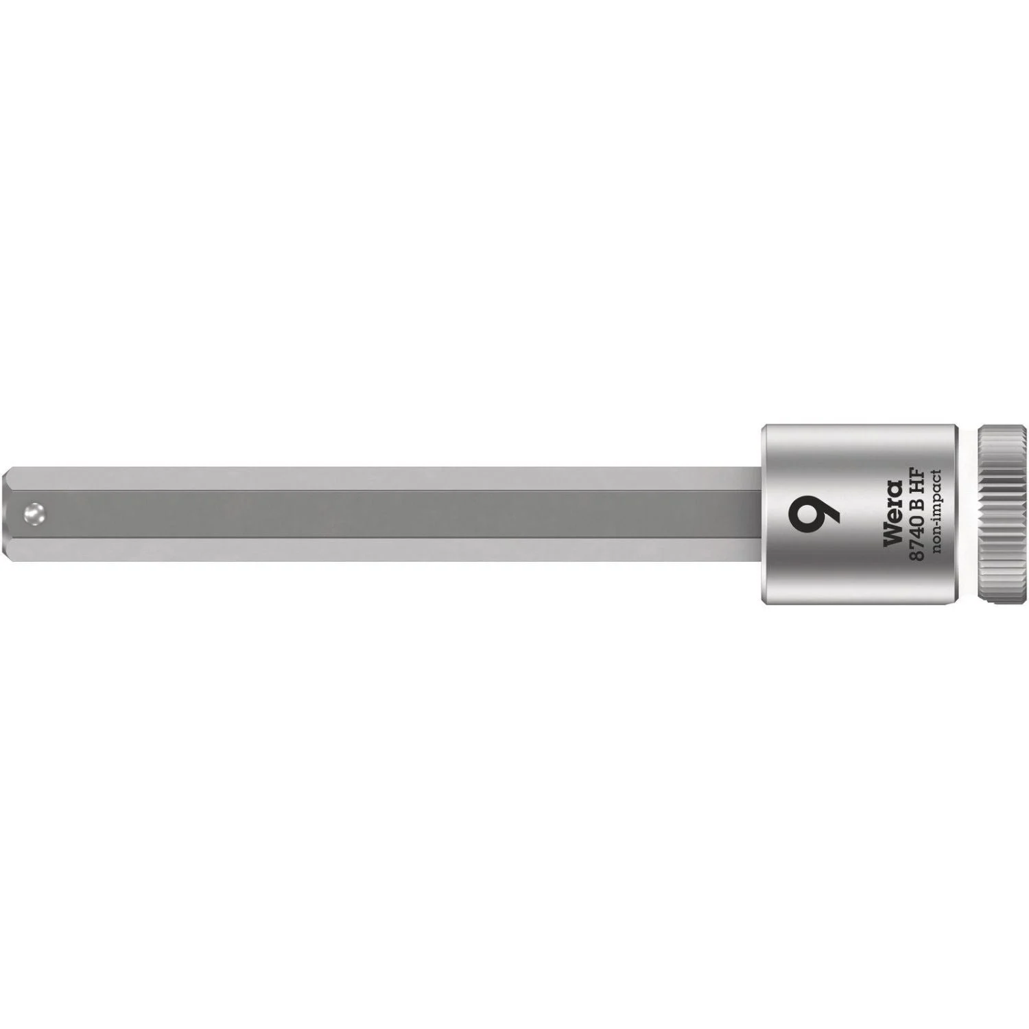 Wera 8740 B Hf Zyklop Bit Socket With Holding Function, 3/8-in. Drive, 9x100-mm.