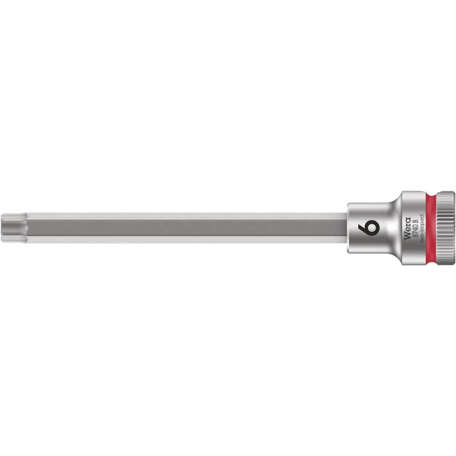 Wera 8740 B Zyklop Bit Socket With 3/8-in. Drive, With Extra Slim Profile Area, 6x107-mm.