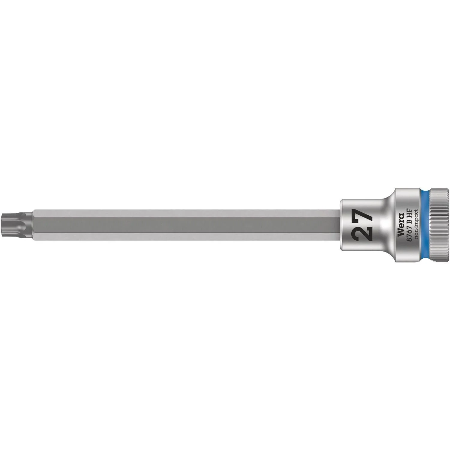 Wera 8767 B Hf Torx Zyklop Bit Socket With Holding Function, 3/8-in. Drive, Torx 27x107-mm.