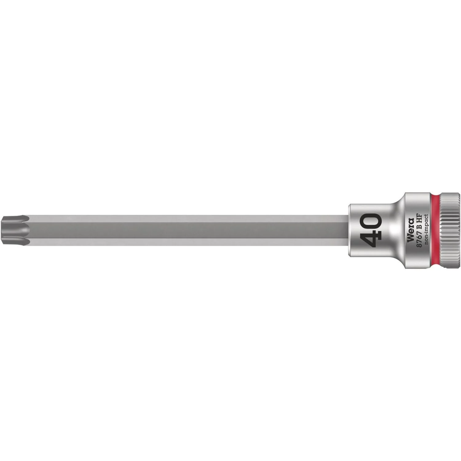 Wera 8767 B Hf Torx Zyklop Bit Socket With Holding Function, 3/8-in. Drive, Torx 40x107-mm.