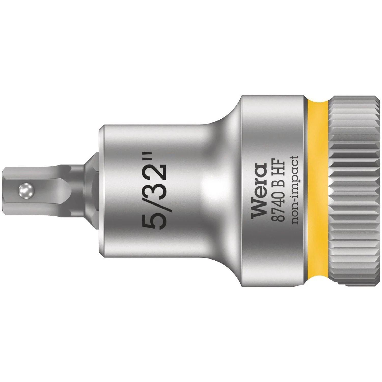 Wera 8740 B Hf Zyklop Bit Socket With Holding Function, 3/8-in. Drive, 5/32-in.x35-mm.