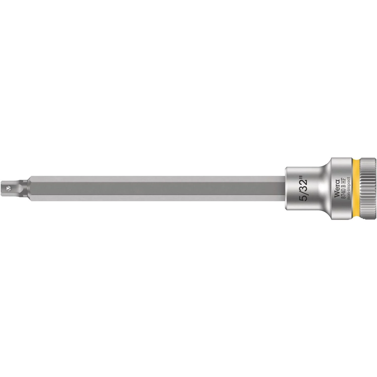 Wera 8740 B Hf Zyklop Bit Socket With Holding Function, 3/8-in. Drive, 5/32-in.x107-mm.
