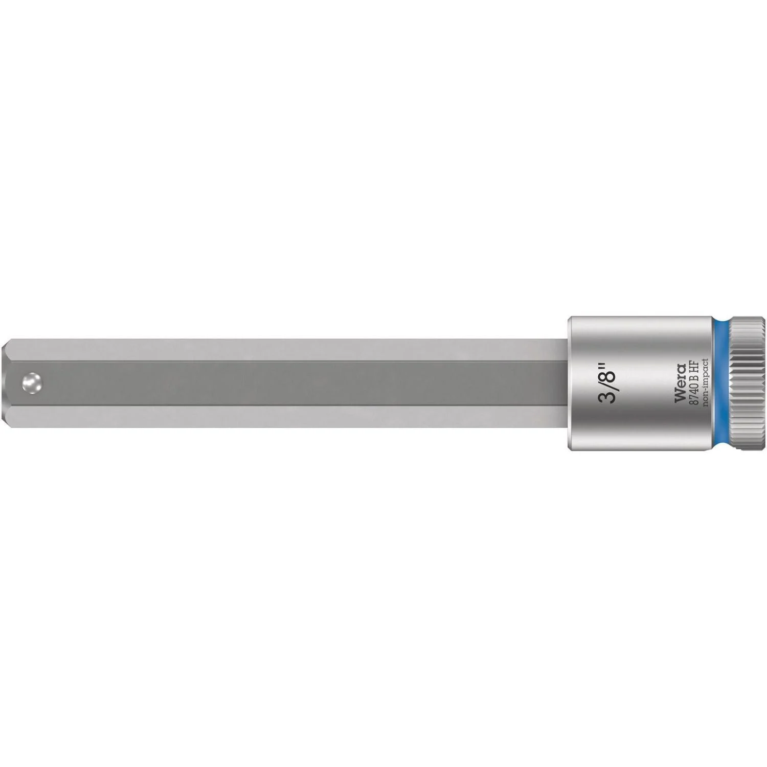 Wera 8740 B Hf Zyklop Bit Socket With Holding Function, 3/8-in. Drive, 3/8-in.x100-mm.