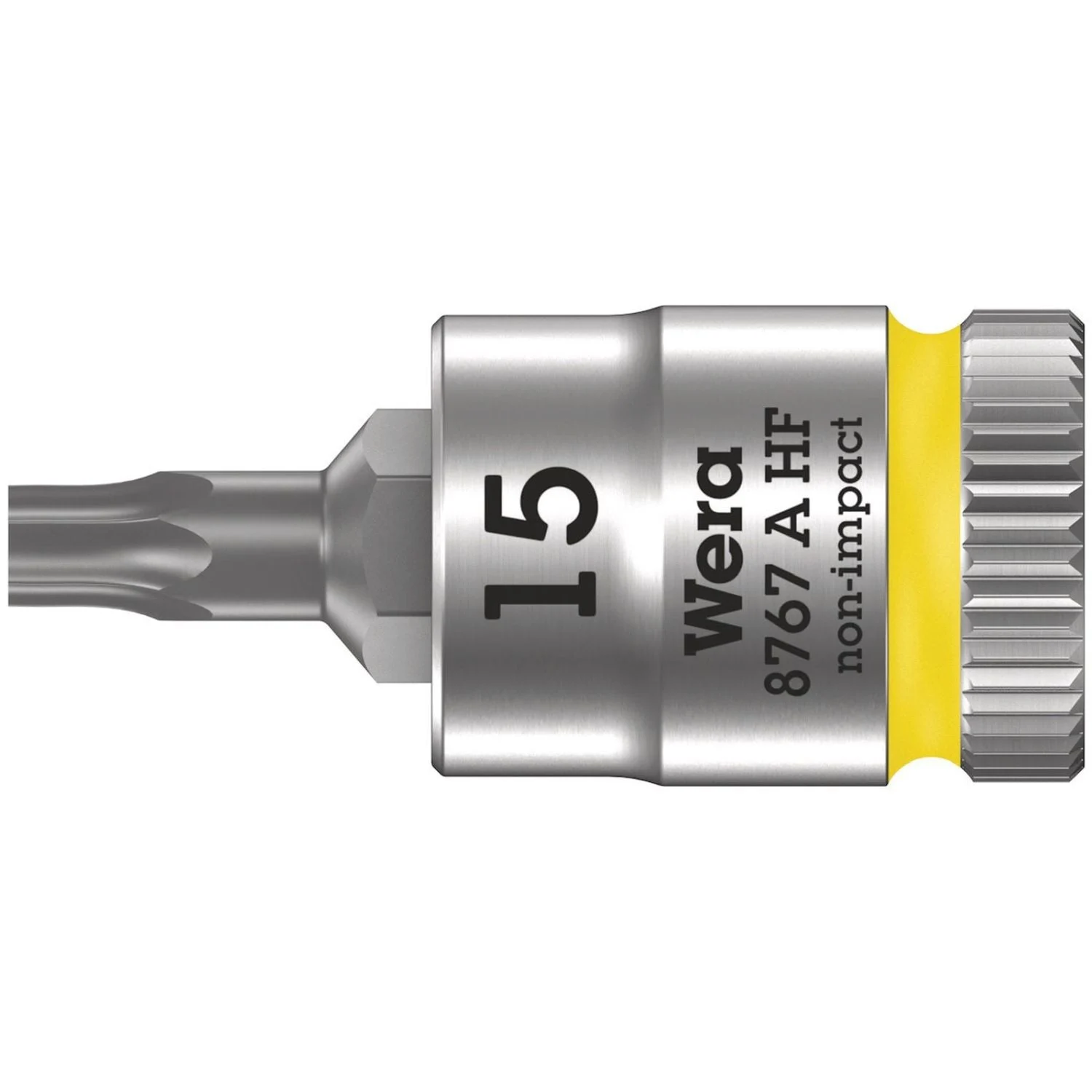 Wera 8767 A Hf Torx Zyklop Bit Socket With Holding Function, 1/4-in. Drive, Torx 15x28-mm.
