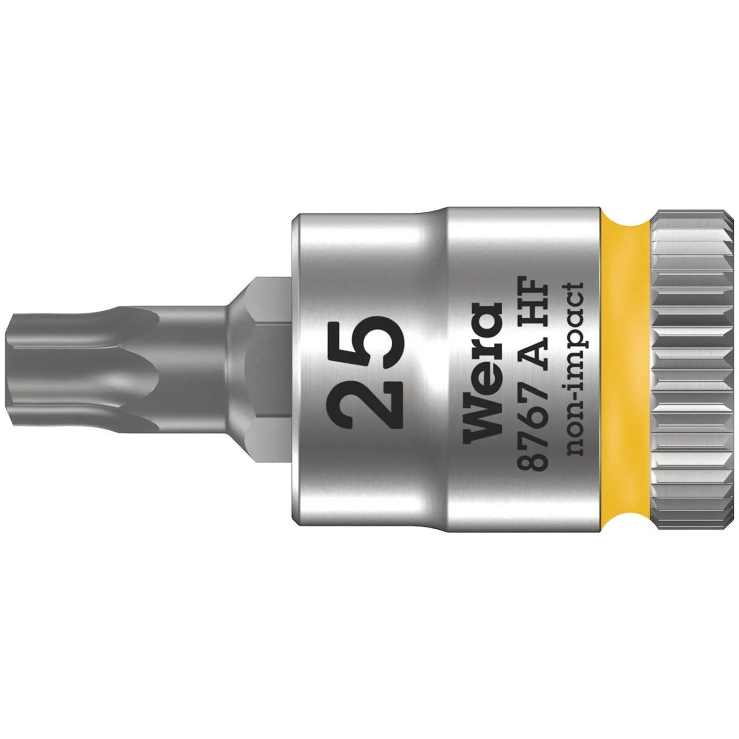 Wera 8767 A Hf Torx Zyklop Bit Socket With Holding Function, 1/4-in. Drive, Torx 25x28-mm.