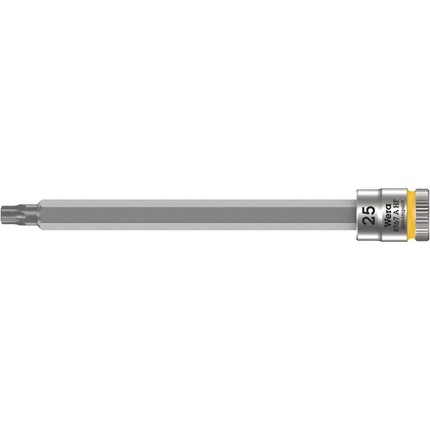 Wera 8767 A Hf Torx Zyklop Bit Socket With Holding Function, 1/4-in. Drive, Torx 25x100-mm.