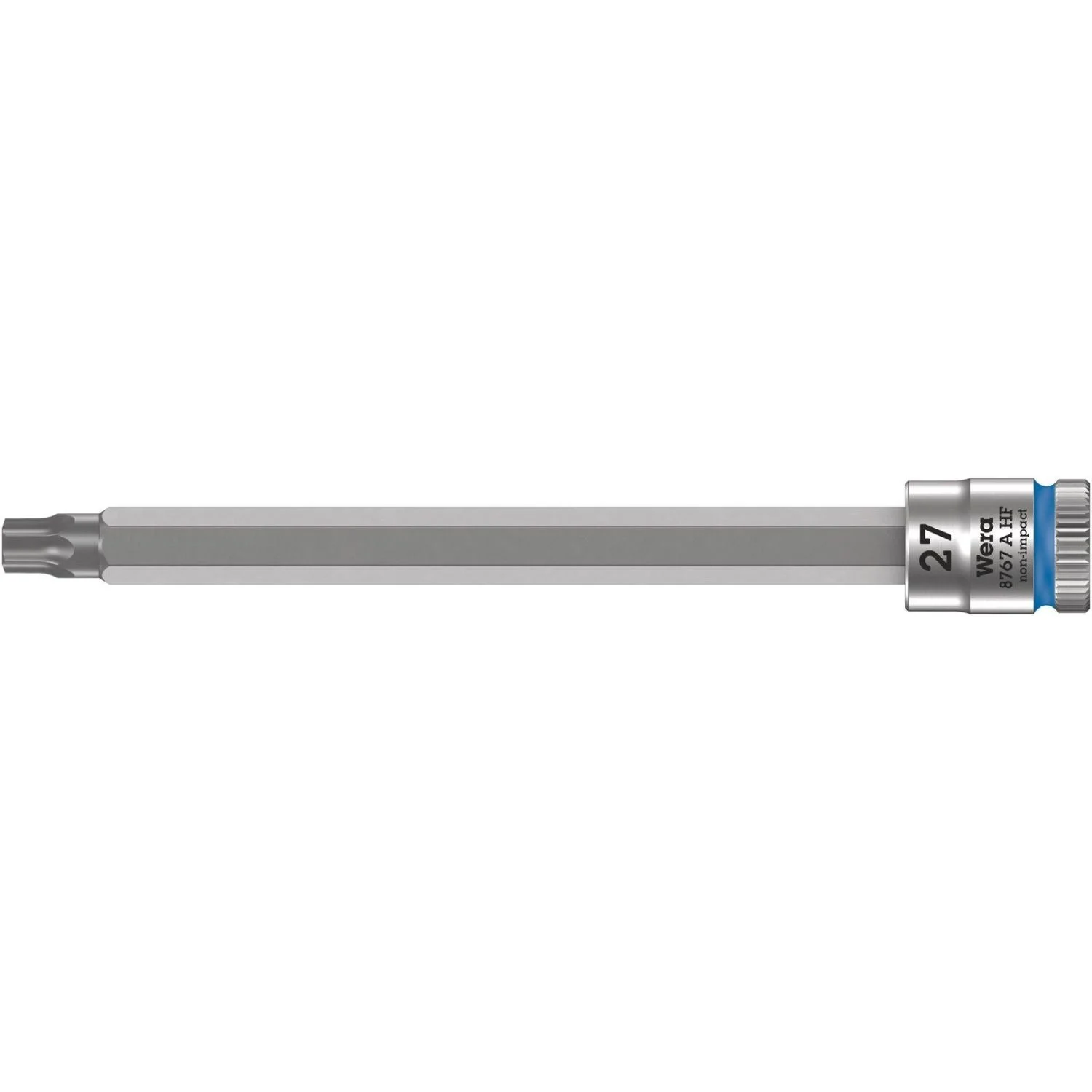 Wera 8767 A Hf Torx Zyklop Bit Socket With Holding Function, 1/4-in. Drive, Torx 27x100-mm.