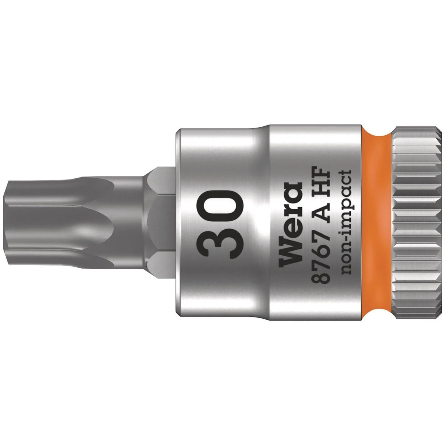 Wera 8767 A Hf Torx Zyklop Bit Socket With Holding Function, 1/4-in. Drive, Torx 30x28-mm.