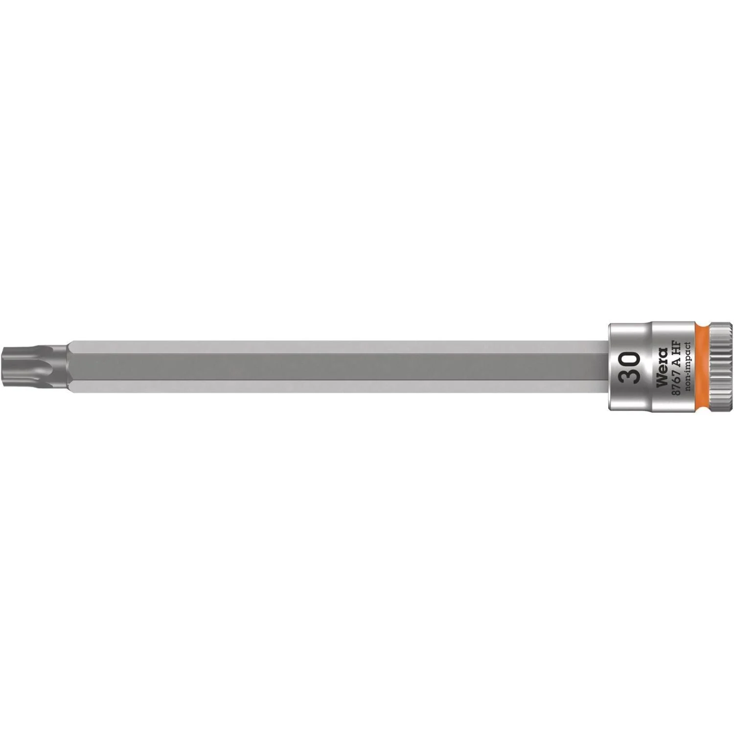 Wera 8767 A Hf Torx Zyklop Bit Socket With Holding Function, 1/4-in. Drive, Torx 30x100-mm.