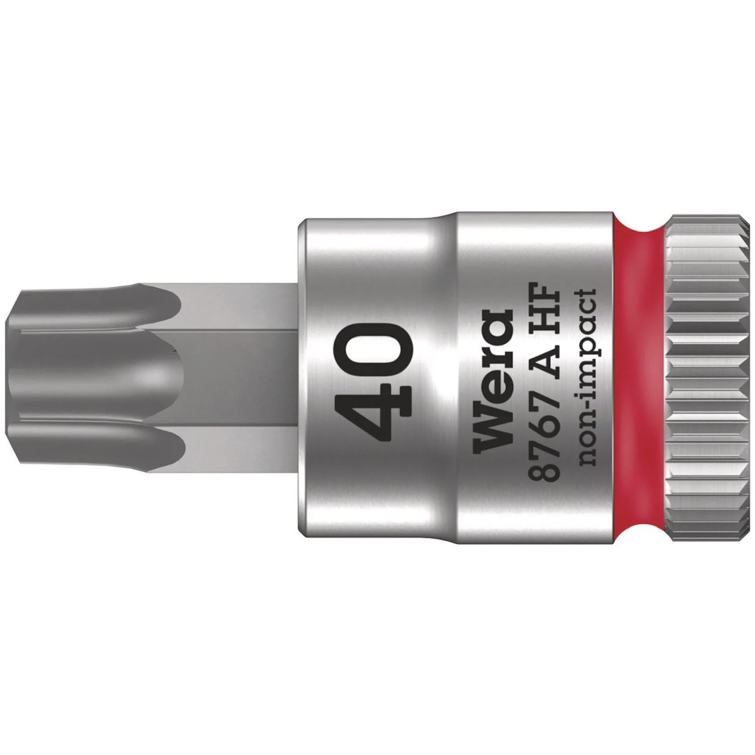Wera 8767 A Hf Torx Zyklop Bit Socket With Holding Function, 1/4-in. Drive, Torx 40x28-mm.